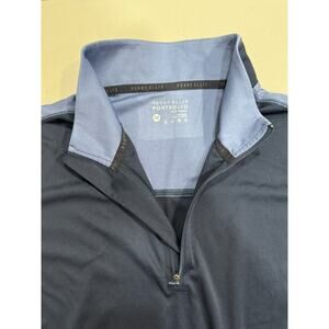 Perry Ellis Portfolio Men Long Sleeve Dri-Fit Zip Sweater Sz M